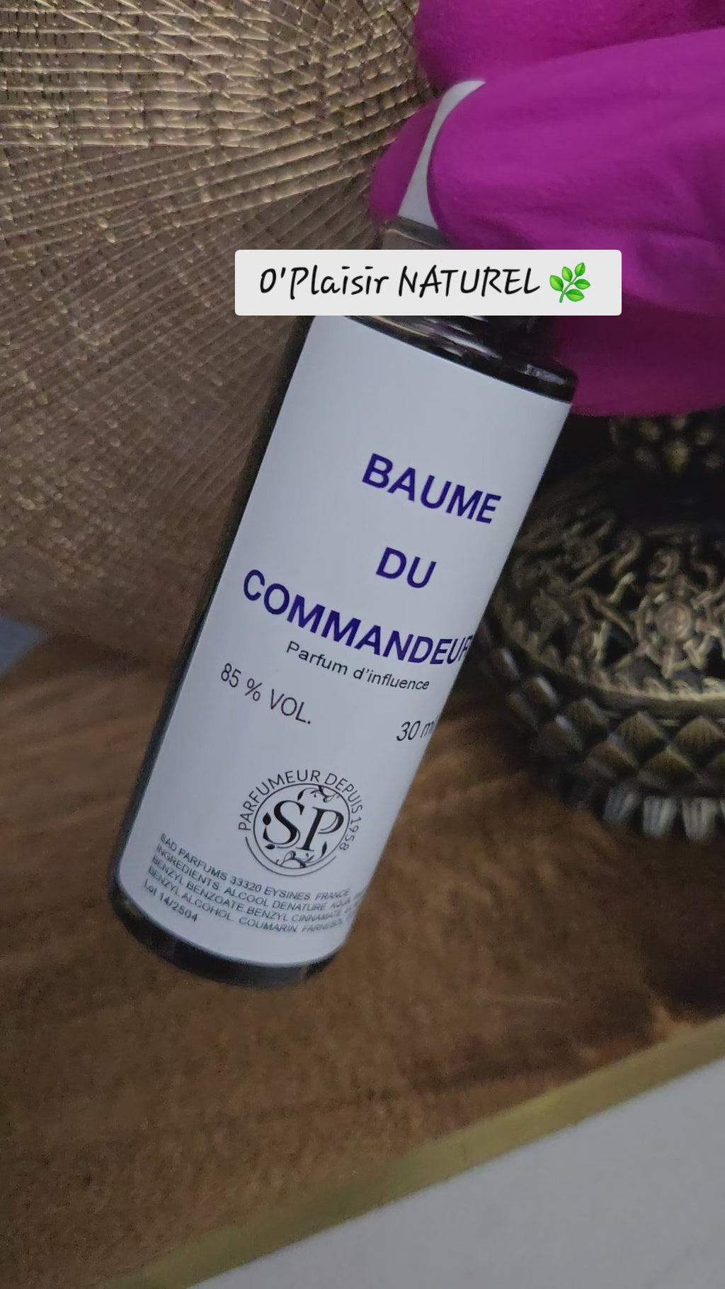 Baume du Commandeur – Parfum d’Influence & de Pouvoir personnel (30 ml)