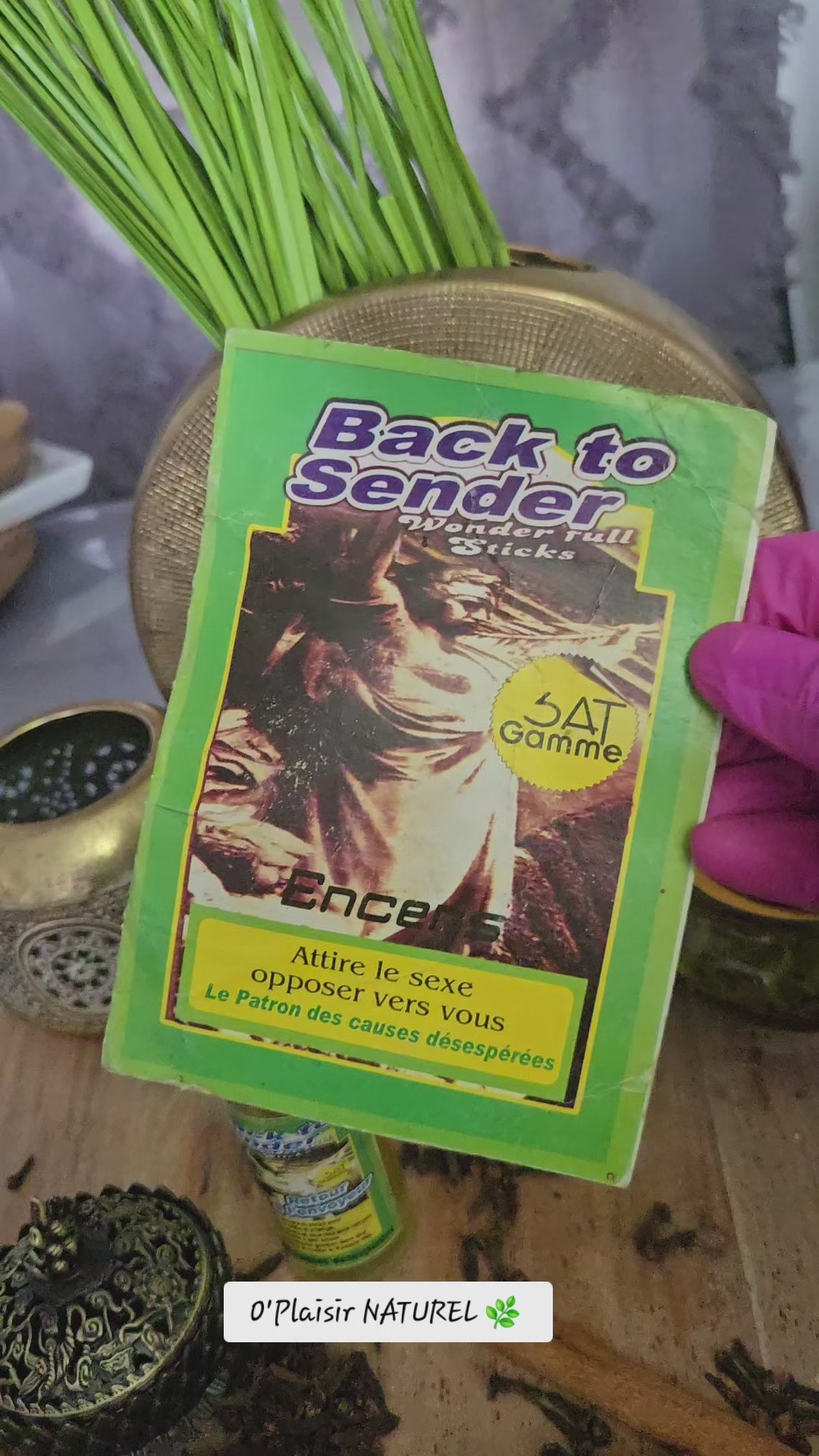 🔥 Encens "Back to Sender" – Wonderfull Sticks
🌿 Le patron des causes désespérées !