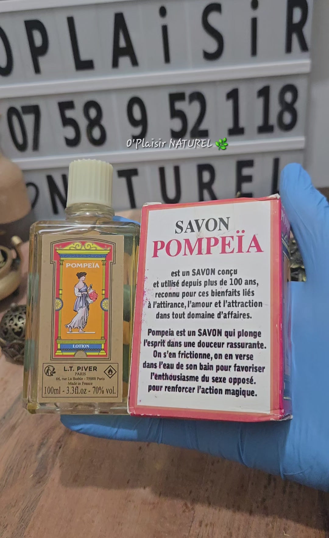 🌹✨ Kit Pompéïa – Savon & Eau de Cologne