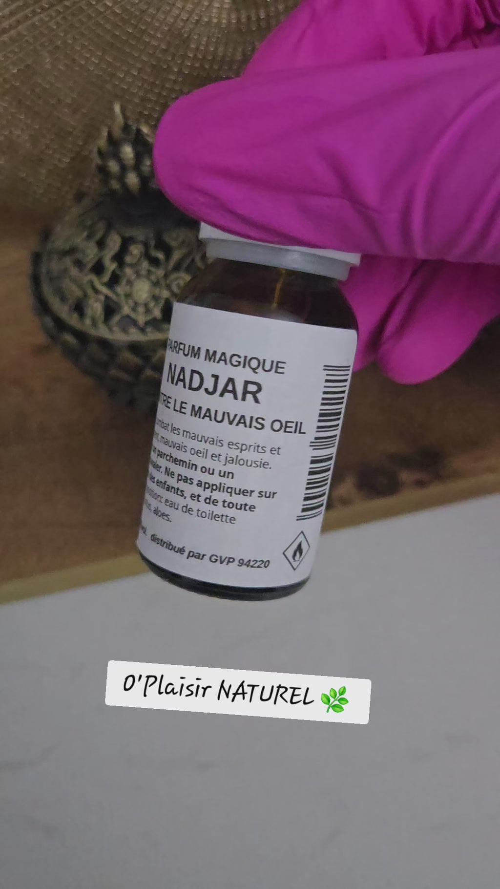 Parfum Magique NADJAR – Protection contre le Mauvais Œil et les Énergies Négatives