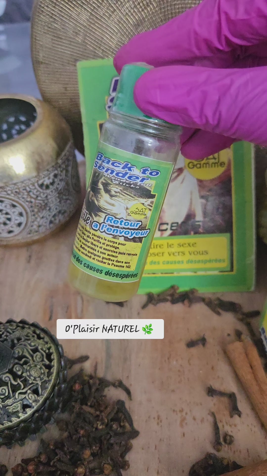 🧴 Huile Spirituelle "Back to Sender" – Retour à l’envoyeur
🌿 Le Patron des causes désespérées !