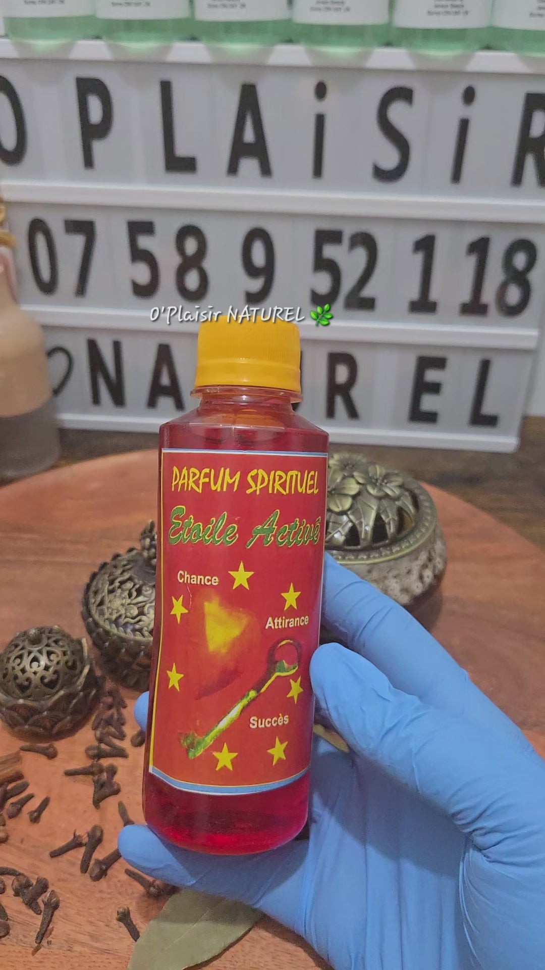 ✨ Parfum Spirituel Étoile Active.                                Chance • Attirance • Succès