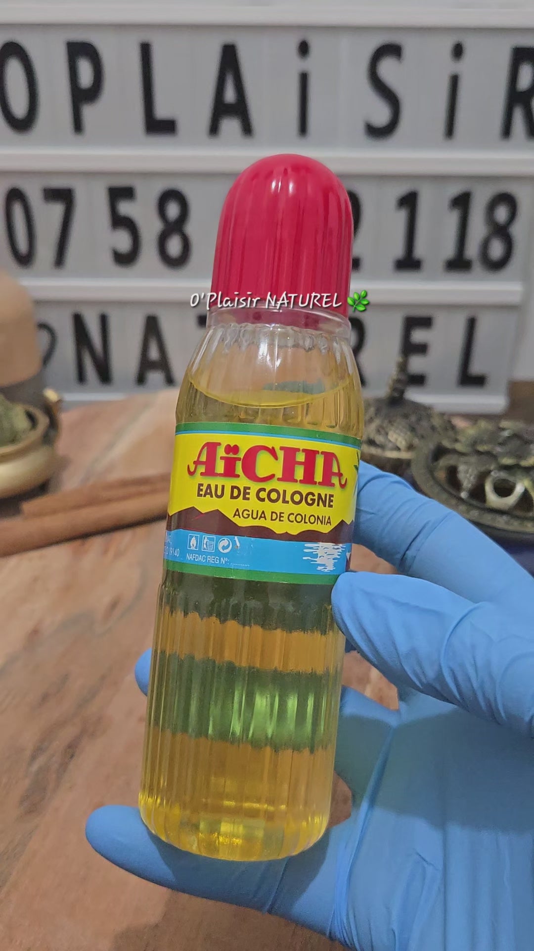 ✨ Eau de Cologne Aïcha – Eau Spirituelle Chance et Attirance