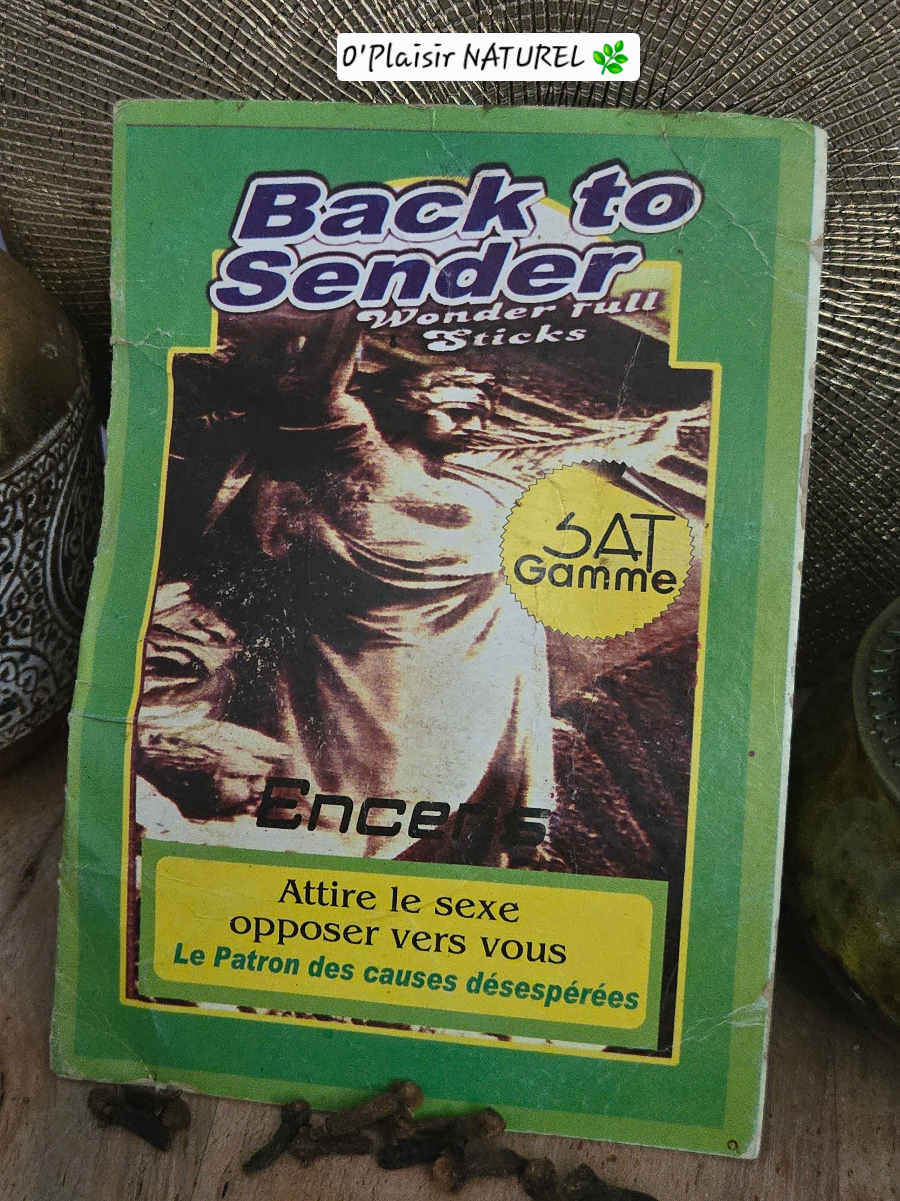 🔥 Encens "Back to Sender" – Wonderfull Sticks
🌿 Le patron des causes désespérées !