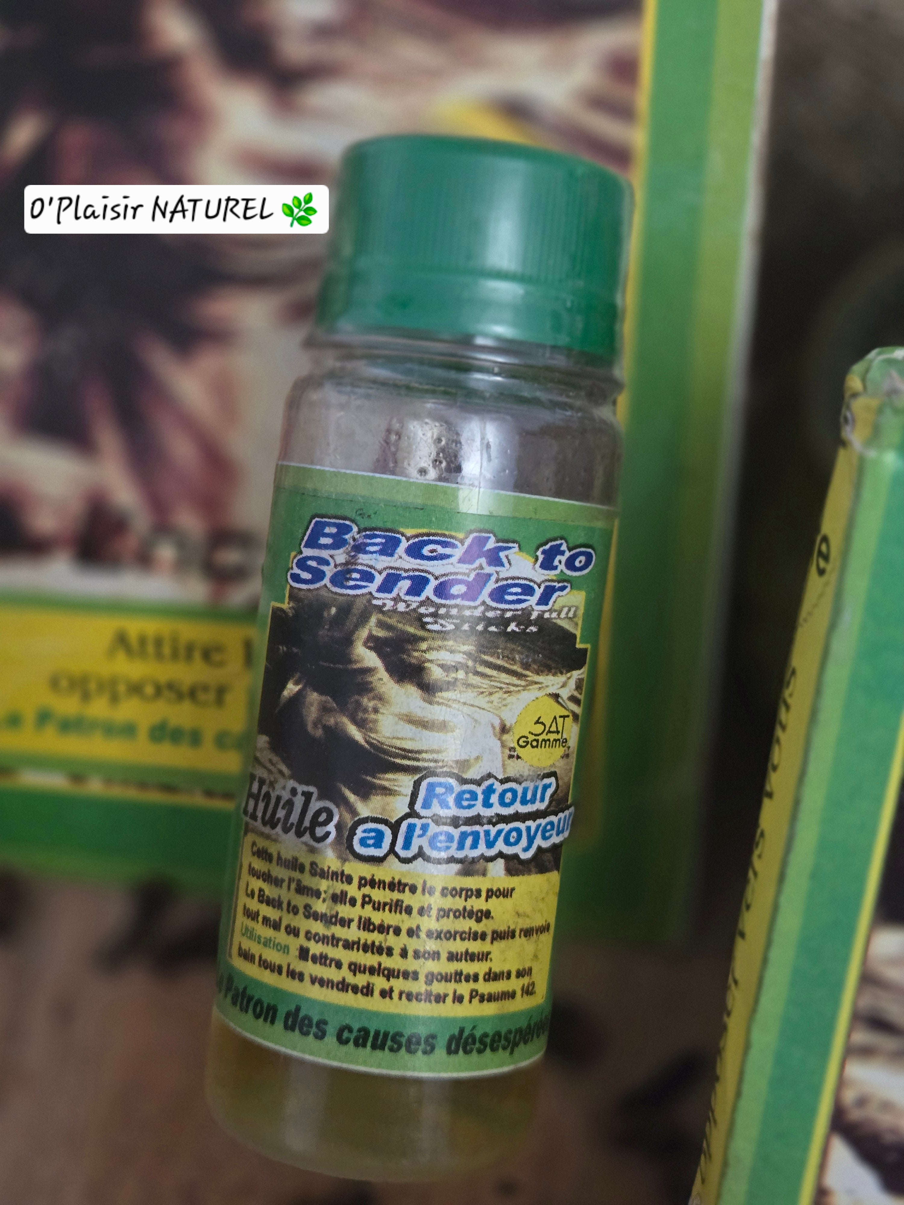 🧴 Huile Spirituelle "Back to Sender" – Retour à l’envoyeur
🌿 Le Patron des causes désespérées !