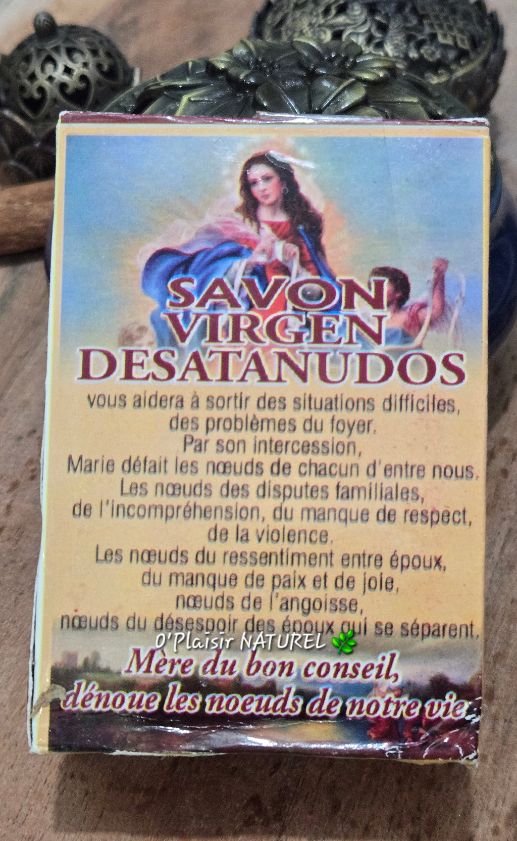 🤍✨ Savon Vierge Desatanudos – Marie qui Défait les Nœuds