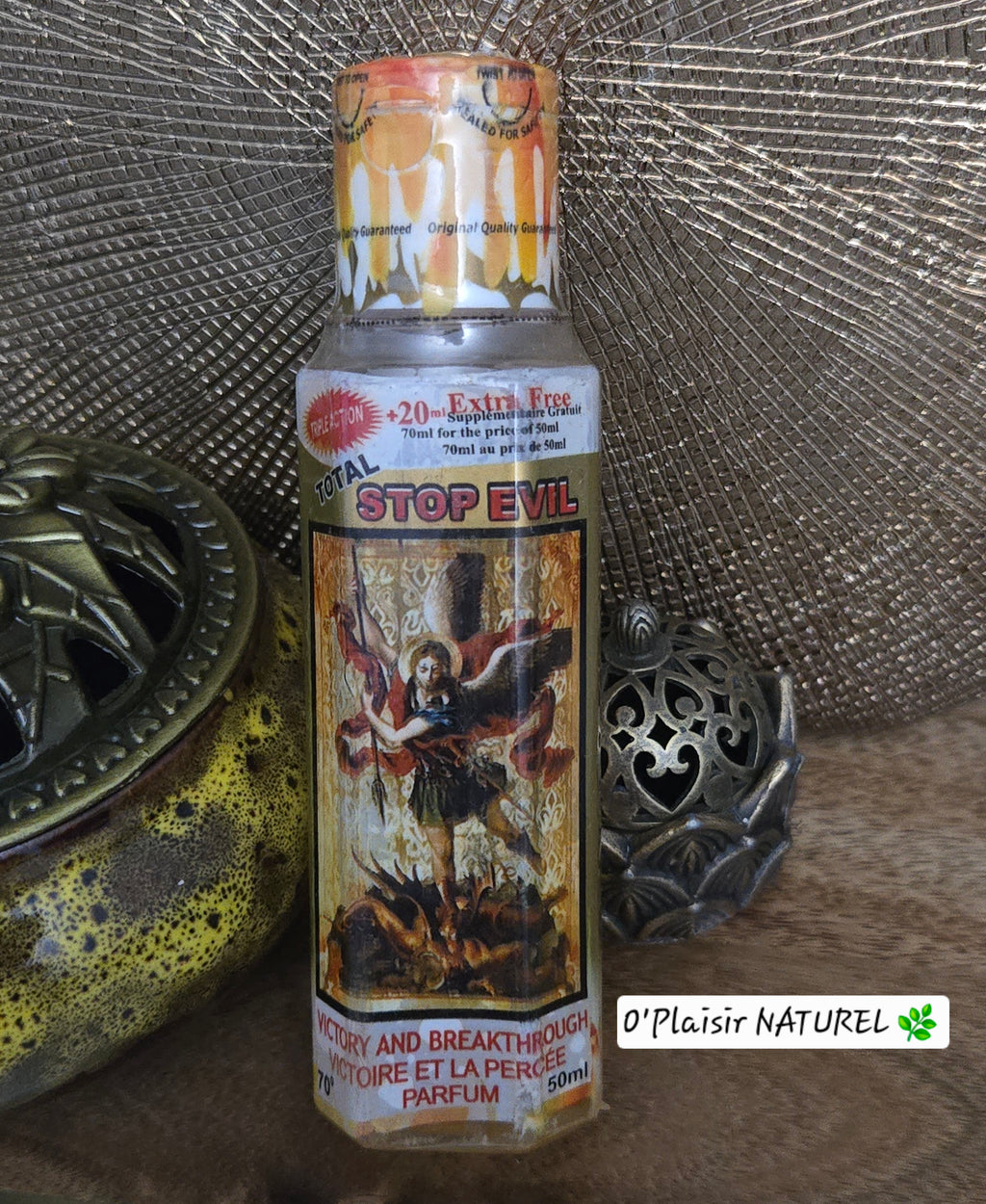 Parfum TOTAL STOP EVIL – Protection, Victoire et Percée 
Repoussez les ténèbres et ouvrez les chemins de la réussite