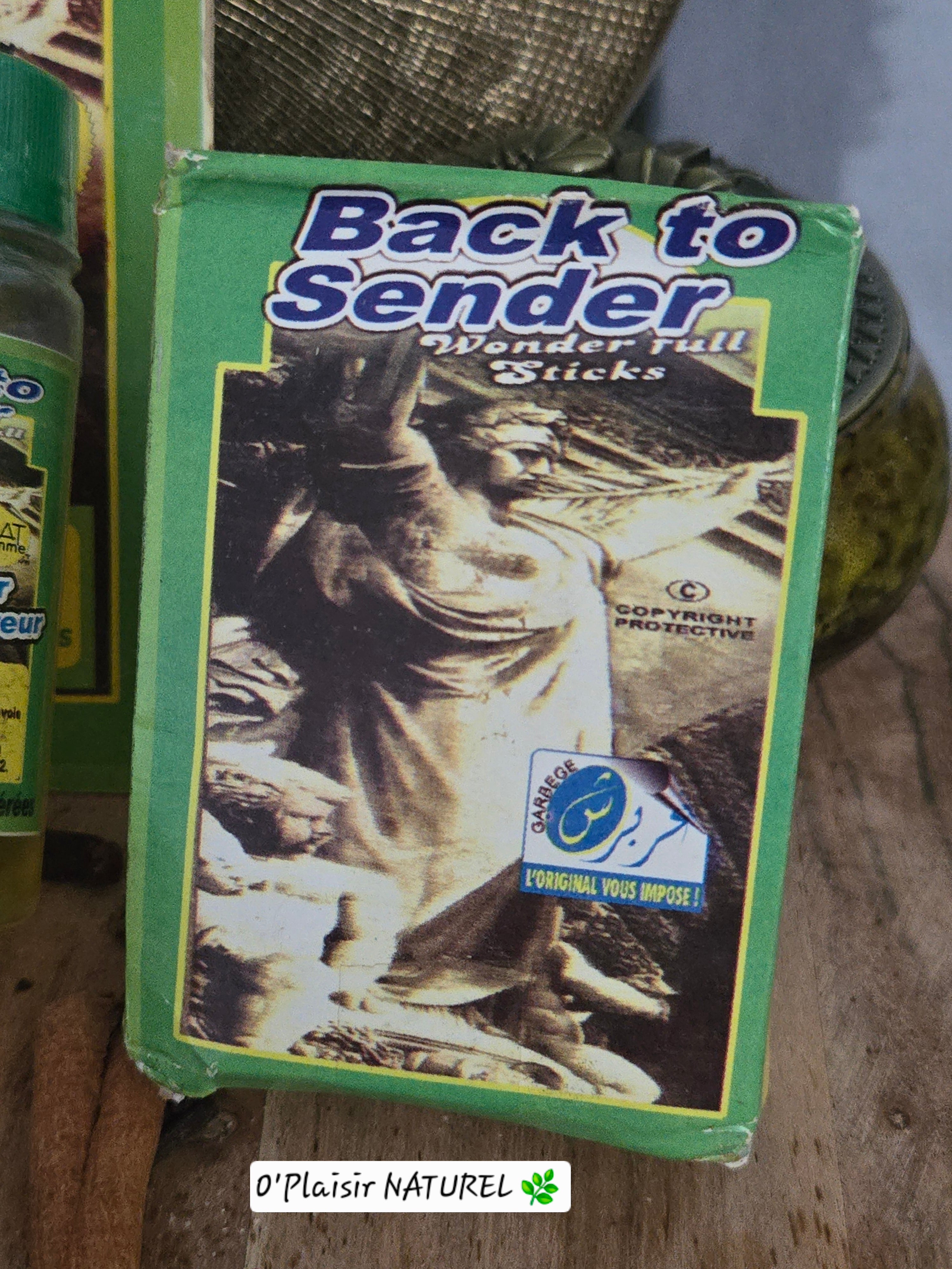 🔥 Encens "Back to Sender" – Wonderfull Sticks
🌿 Le patron des causes désespérées !
