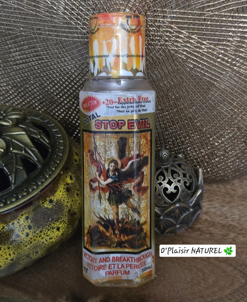 Parfum TOTAL STOP EVIL – Protection, Victoire et Percée 
Repoussez les ténèbres et ouvrez les chemins de la réussite