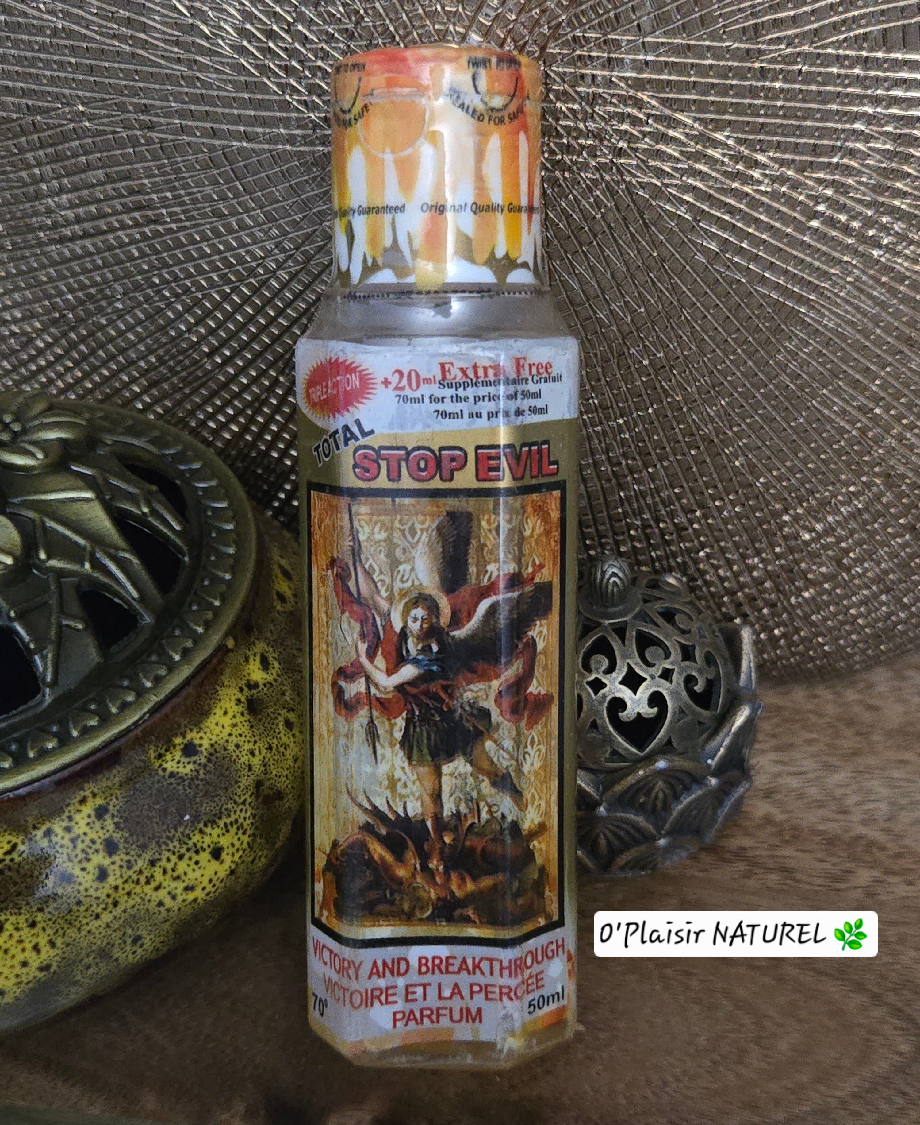 Parfum TOTAL STOP EVIL – Protection, Victoire et Percée 
Repoussez les ténèbres et ouvrez les chemins de la réussite